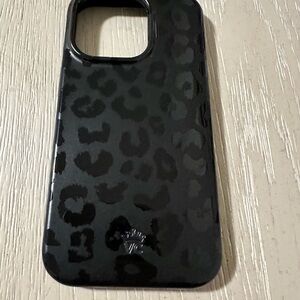 Velvet Caviar iPhone 14 Pro Black Leopard